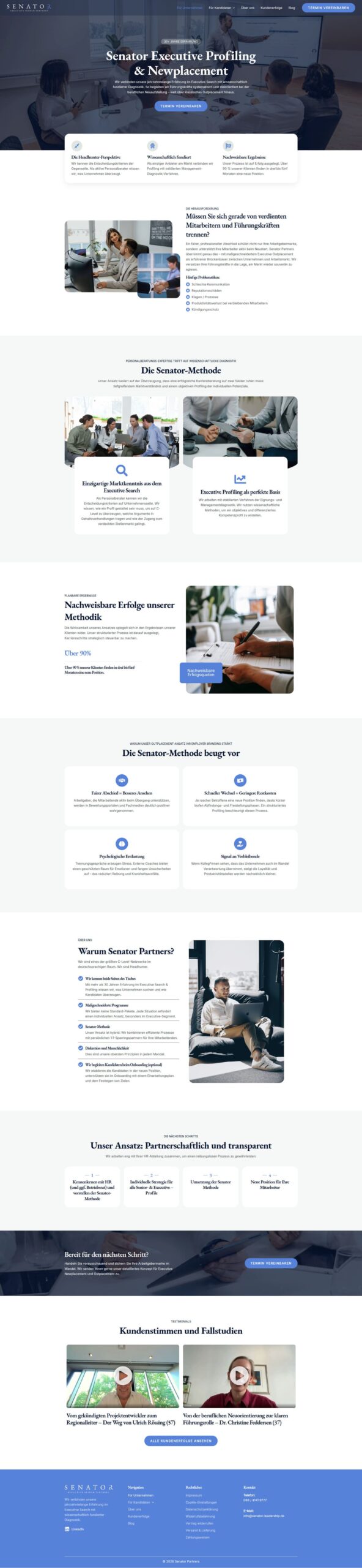 Referenz - Senator Leadership Startseite